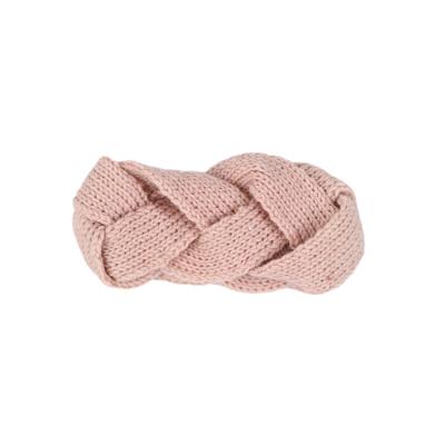 China Fashion Hot Sale Pure Color Wavy Knitted Wool Beanie Headband For Women Hair Accessories Wash Face Hair Belt for sale