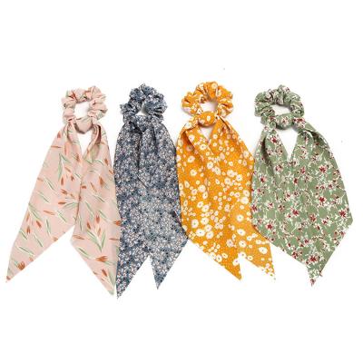 China Factory Wholesale Fashionable Hot Sale Flower Printed Hair Scrunchies For Women Headwear Headbands for sale