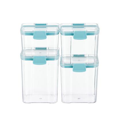 China Safe Reusable Freshness Preservation Kitchen Grain Jar Storage Bottles Food Containers Plastic Storage Set Food Storage Boxes&Bins for sale