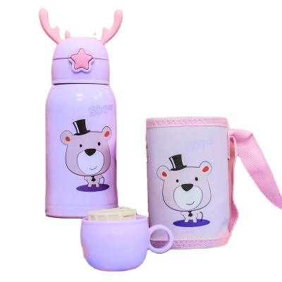 China PORTABLE Large Capacity Stainless Steel Cartoon Children's Thermos Cup Kids Water Bottle PORTABLE Water Cup Kettle for sale