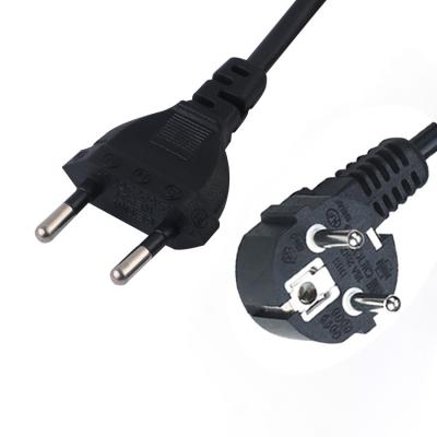 Chine Home Appliance Supply Charger 1.2M 1.5M 1.8M 15M 2 Pin AC Extension Cable EU Power Cord Cable 3 Pin Prong à vendre