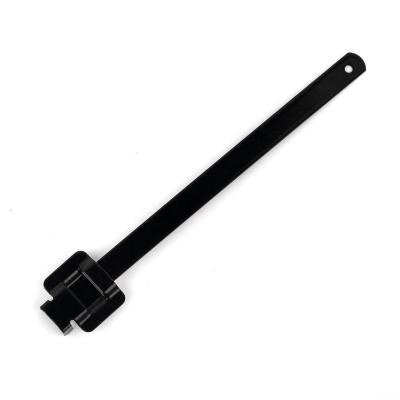 China Steel Metal Black PVC Coated Stainless Steel Releasable Cable Ties, Stainless Steel Releasable Cable Tie for sale