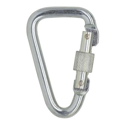 China Equipment Accessories Factory Carabiner Hook Carabiner 23kn Triangle Safety Screw Steel/Fall Protection Harness/Safety Belt For Outdoor Carabiner for sale