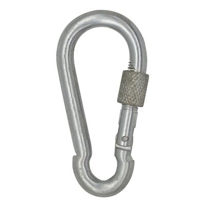 China Retail Industry High Quality Climbing Chain Connecting Carabiner Stainless Steel Screw Lock Snap Hooks for sale