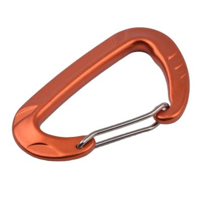 China Eco - Friendly 12KN Aluminum Wire Door Carabiner Clasp , Climbing Security Catch Carabiner Hook for sale