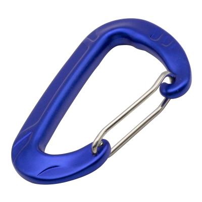 China Equipment Accessories High Quality 12KN Hook Braking Wire Aluminum Quick Gate Carabiner/Fall Protection Harness/Safety Belt For Hammock for sale