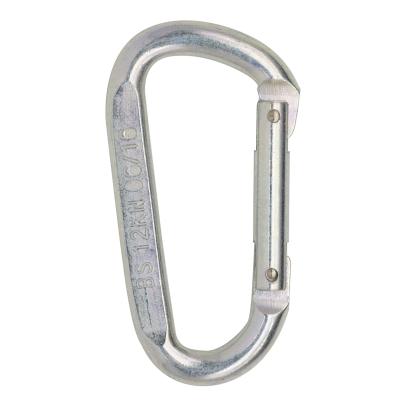 China Equipment Accessories Factory Wholesale Durable Safety 12KN Steel Carabiner Hook/Fall Protection Harness/Safety Belt For Climbing/Outdoor Backpack for sale