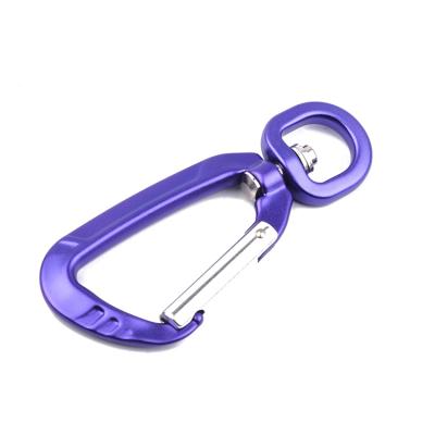 China Equipment Accessories Outdoor Swivel Aluminum Carabiner Hook/Fall Protection Harness/5KN Carabiner Safety Belt For Dog Leash for sale