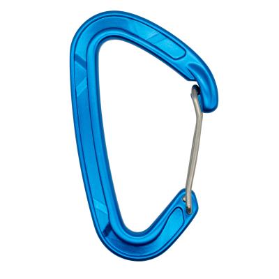 China Custom High Quality Door 7075 Aluminum Alloy Wire 24KN JS Carabiners D-Type Carabiners Cut For Outdoor/Backpack for sale