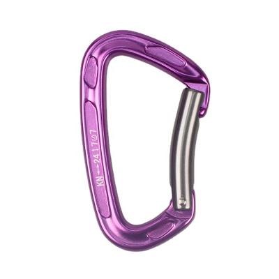 China JENSAN Industry General Custom Aluminum Self-Locking Multifunctional Carabiner 22KN Spring Clips Hook For Elevating for sale