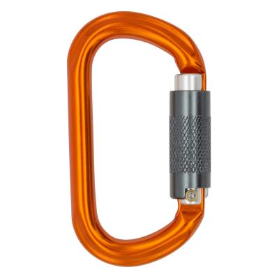 China Custom Heavy Industry Jensan Aviation 22KN Carabiner Climbing D-Type Aluminum Self-Locking Hooks For Webbing Connecting Rope for sale