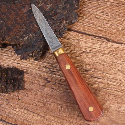 China High quality sustainable stainless steel oyster knife with wooden handle and laser blade for open oyster for sale