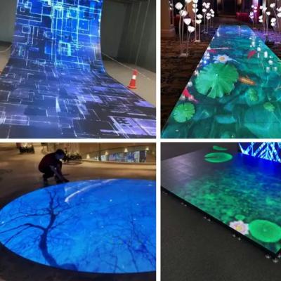 China Fireproof Dance Floor Underground Led Screen Interactive Display Custom for sale