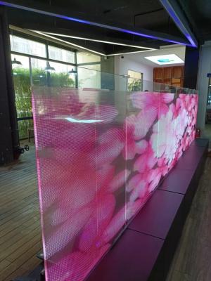 China ODM Transparent LED Display Ultra Thin Flexible Led Screen 110V for sale