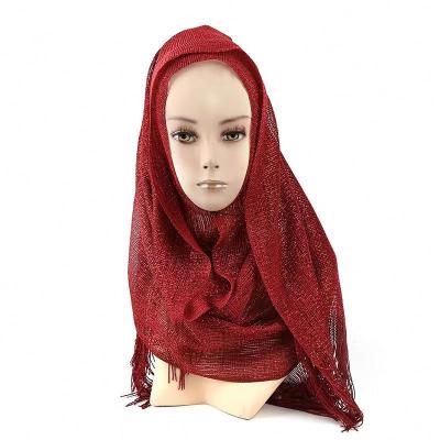 China Soft Cheap Price 100% Polyester Dyed Hijab Scarf For Chiffon Woman for sale