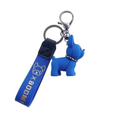 China Car Dog Car Dog Fasion Cute Online Bulldog Celebrity Cute Online Cartoon Bulldog Chain Key Chain Pendant Gift for sale