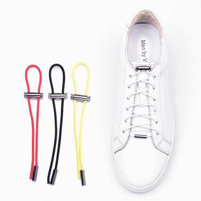 China Elastic Shoe Laces No Tie Necessary Polyester Laces For Shoes Around Elegant Shoes Reject Lace In Stock for sale