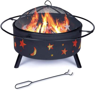 China Amazon Stocked Top 10 32 Inch Outdoor Fire Pits Wood Burning Fire Pits For Outdoors for sale