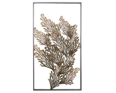 China Wholesale Traditional Indoor Garden Decorative Metal Ornament Modern Wall Art Wall Hanging Home Decor for sale