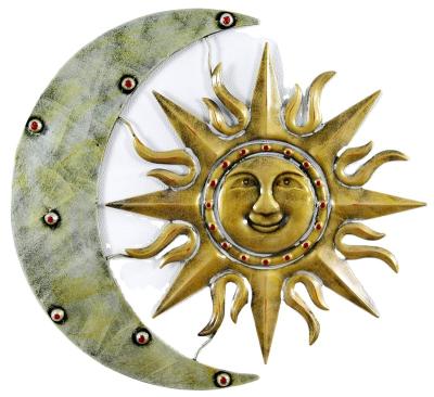 China 3D Metal Wall Decor New Design Wall Decor Sun and Moon Metal Wall Decor for sale