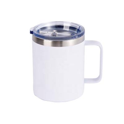 China Sustainable Cheap Customized Camping Travel Stainless With Handle Coffee Mugs Cups for sale