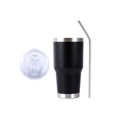 China Viable Outdoor Casual with Lid and Straw Portable Camper Mug Coffee Cup for sale