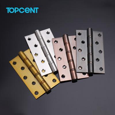 China TOPCENT hardware accessory 304 stainless steel modern metal iron round corner pivot door hinge for pivot door for sale