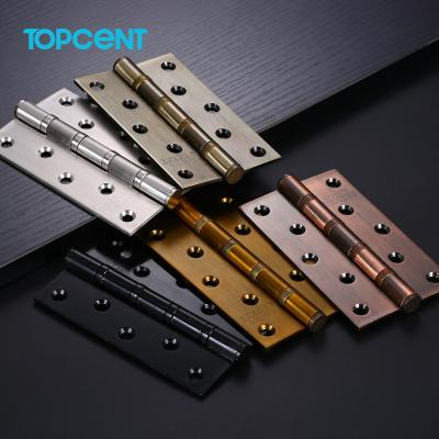 China TOPCENT 304 stainless steel iron metal window spring door hinge flux engsel pintu modern door hinge for sale