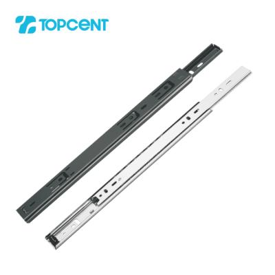 China Modern TOPCENT Hidden Furniture Drawer Slides Guide Rails Channel Ball Bearing Runners Channels for sale