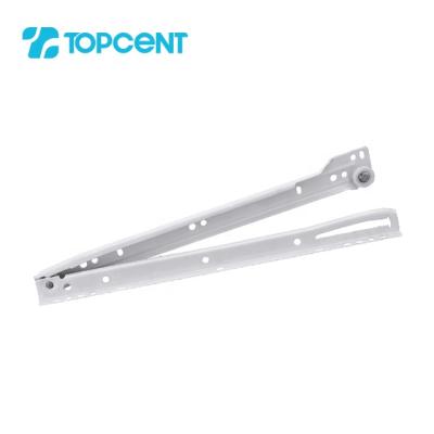 China TOPCENT Drawer Furniture Powder Coated Side Mounted Roller Rail Slide for sale