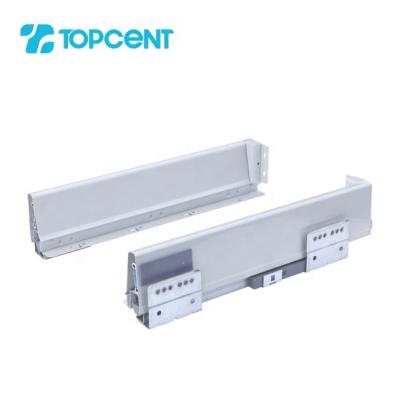 China Topcent Modern Metal Box Sideboard Soft Narrow Drawer Slides for sale