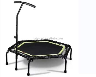 China Without Various Protective Net Small Promotional Type Hexagons Indoor Bungee Jumping Trampoline For Adult for sale