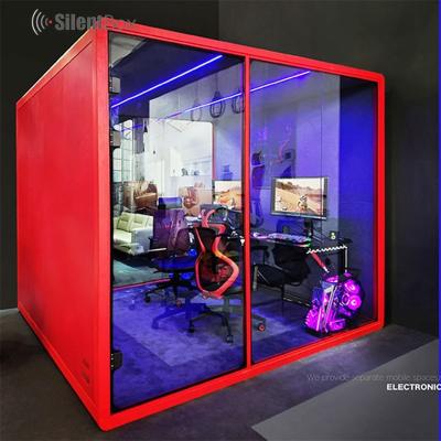 China Modern Design Silence Office Meeting Pod Portable Office Booth Modular Private Booth With Desk for sale