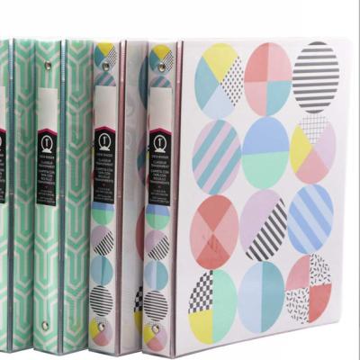 China Office/School Paper Custom Pattern 1 Inch 3 Inch Round Ring Binder School Supplies Letter Size Binders Organizer A4 Round File Folders for sale