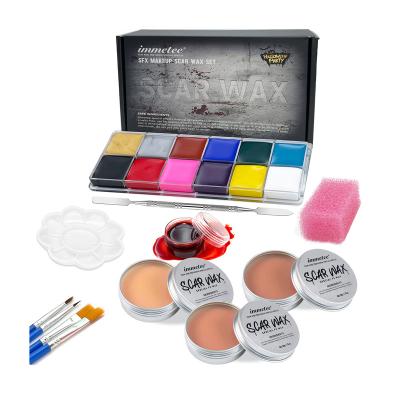 China Water Based Makeup Kit Face Paint Special Effects Halloween Make Up Set For Adults Kids Zombie Vampire Witch Makeup SFX Makeup Kit for sale