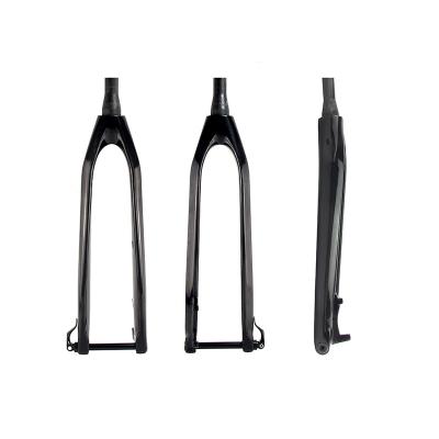 China Mountain Bikes Full Carbon Top Fork 3K Matt MTB For Mountain Bikes Fork Carbon Bicycle Tapered Through Axle 15mm x 100mm Lug Fork for sale