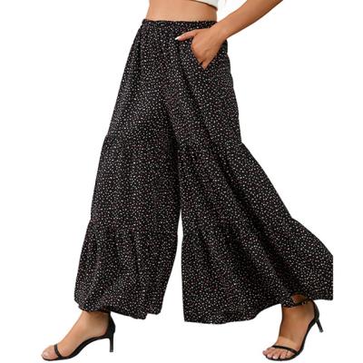 China 2022 new arrival European and American women's hot sale pants breathable loose wide leg casual pants for woman for sale