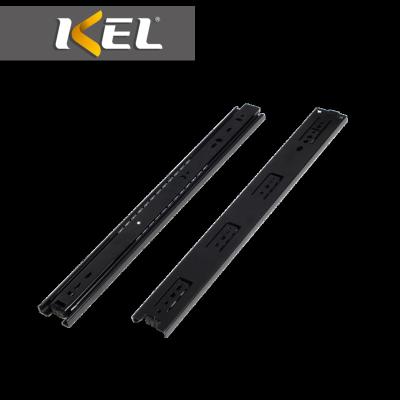 China Modern Soft Closing Heavy Duty Telescopic Kitchen Cabinet Drawer Slides Ball Bearing Channel Plastic Telescopic Rail for sale