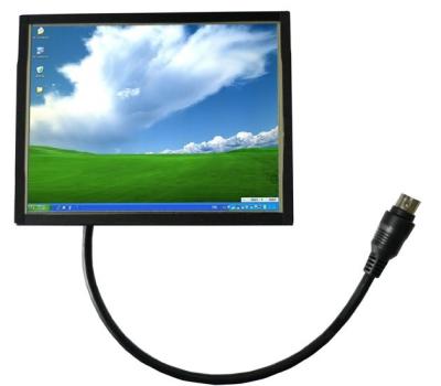 China 8 Inch Open Frame HL-808 VGA Monitor with Touch Screen for Industrial PC , Car Display for sale