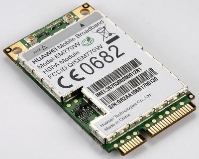 China UNLOCKED HUAWEI EM770W WWAN 3G GPS 7.2Mbps WCDMA HSDPA HSUPA MINI PCI-E Card  for sale