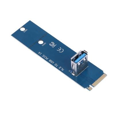 China M.2(NGFF) to USB3.0 PCI-E Express Converter Adapter Miner Graphic Extender Card M.2 NGFF to PCI-E X16 Slot Transfer Card for sale