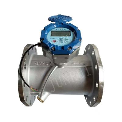 China Single Channel Stainless Steel 80mm Pipeline Water Factory Supply Large Size Ultrasonic Water Meter GPRS Lora Flow Meter for sale