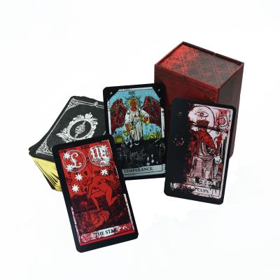 China Low Price Paper Custom Printing Gold Edges Mini Tarot Card Factory for sale