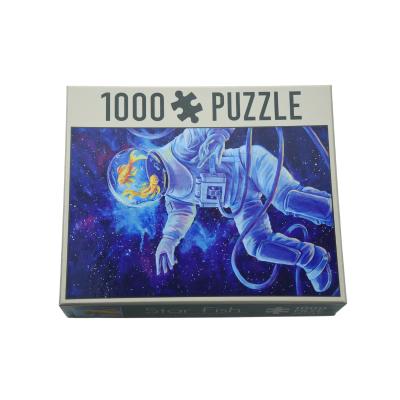 China Educational Toy 1000 Pieces Jigsaw Die Cut Custom Interlocking Puzzle Pieces Wholesale for sale