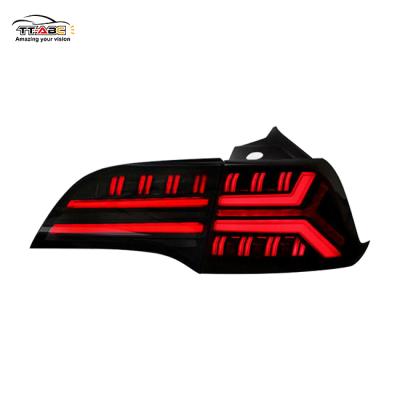 China shockproof & New Design Tail Light LED DRL Waterproof Dynamic Signal Brake TT-ABC Reverse Light For Tesla Model 3 2017-2020 Y Mode for sale