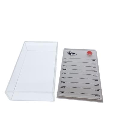 China Durable Wholesale Quality Single Tile Lash Holder Lash Box Private Acrylic Lash Label for sale