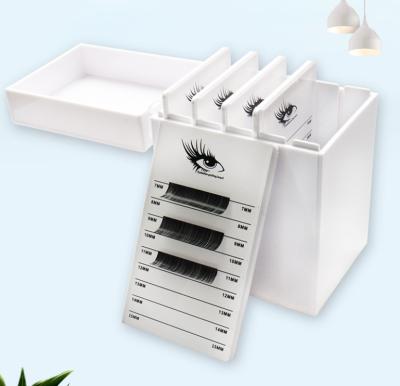 China Wholesale Quality Durable Lash Single Acrylic 5 Tiles Private Label Lash Holder Eyelash Extension Organizer for sale