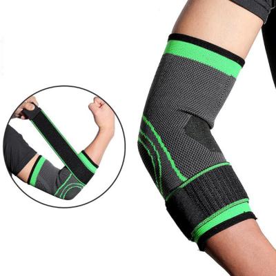 China Comfortable Sports Nylon Elbow Brace Guard Compression Support Elbow Brace Sleeve for sale