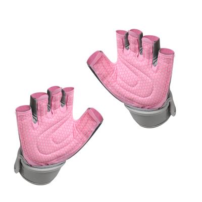 China Bodybuilding Wrist Support Gloves Women Weightlifting Gloves Protective Custom Mittens for sale