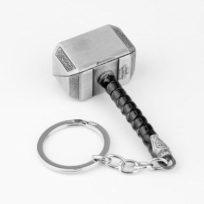 China Environmentally Friendly Cool Funny Key Ring Key Chain Hammer Tin Key Chain Ring for sale